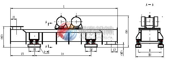 振動(dòng)輸送機(jī)安裝圖